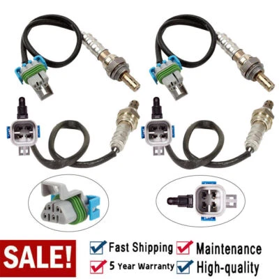 4PCS Oxygen O2 Sensor Up+Downstream For 07-08 GMC Acadia 08 Buick Enclave 3.6L - Image 1 of 4