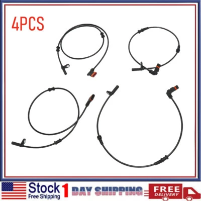 Juego de 4 sensores de velocidad de rueda ABS aptos para Mercedes-Benz SLK250 SLK300 SLK350 Foto 1 de 4