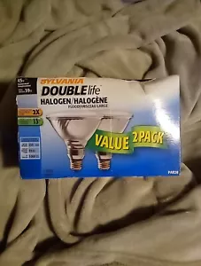 (2) NEW Sylvania 45w Double Life 25° Flood Light Bulb PAR38 - Picture 1 of 4