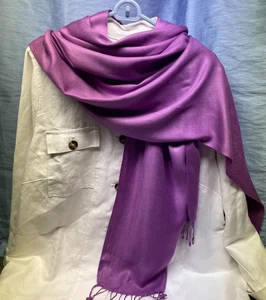 Purple Scarf Elegant, Soft, Christmas gift, Long Shawl Neckerchief 72x24" - Picture 1 of 5