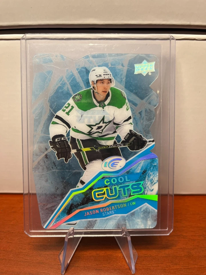 JASON ROBERTSON 2022-23 Upper Deck Ice Cool Cuts Acetate #CC-13 Dallas Stars UD - Image 1 of 2