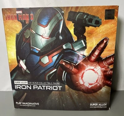 Iron Man “IRON PATRIOT”  Action Figure Marvel - Play Imaginative (open box) CIB - Image 1 of 4