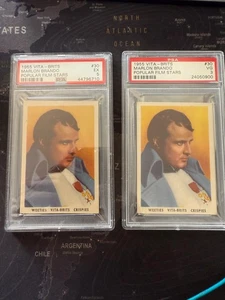Marlon Brando, Vita - Brits, 1955 PSA3 & PSA 5 - SUPER RARE!! - Picture 1 of 2