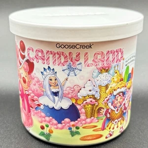 Goose Creek Candy Land 3 Docht Glas Kerze 14,5 oz blau Zuckerwatte süß Deckel - Bild 1 von 14