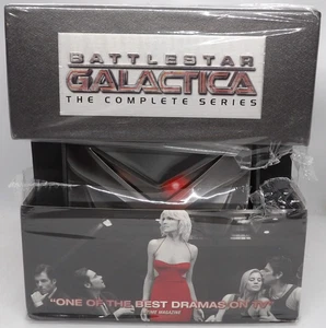 Battlestar Galactica - The Complete Series 25 DVD Set with Cylon Action Figure - Picture 1 of 7