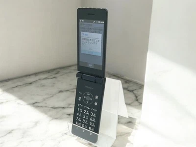 Sharp AQUOS SH-02L Keitai Flip Phone nero sbloccato senza SIM dal Giappone usato - Immagine 1 di 4