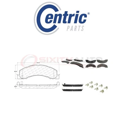 Centric Posi Quiet Disc Brake Pads w Shims for 2008-2010 Dodge Ram 4500 6.7L dy - Изображение 1 из 4