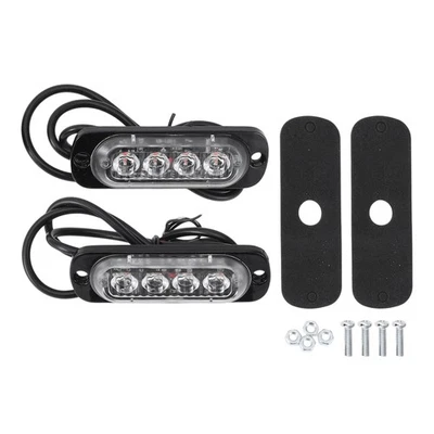 2 Pcs Luz Matrícula LED 12V Roja para Auto Moto, Impermeable - Imagen 1 de 4
