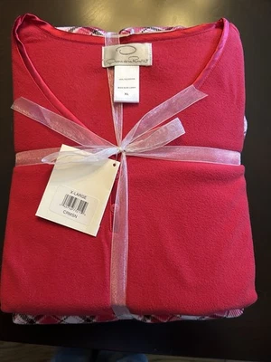 OSCAR DE LA RENTA PAJAMAS Set 2 Piece Pcs Size XL Soft MicroFleece Thermal NWT - Image 1 of 4