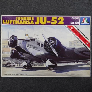 VTG 1986 1:72 Italeri Junkers Ju 52 Lufthansa Swissair Model Kit 150 COMPLETE - Picture 1 of 11
