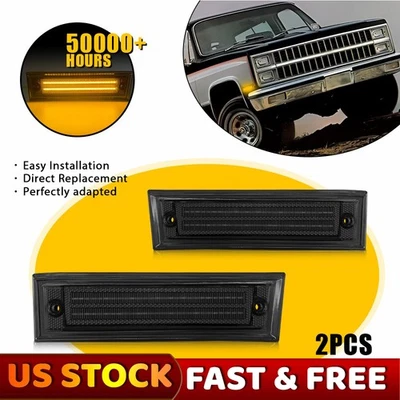 Luces de señalización laterales LED para 81-91 Chevrolet GMC Suburban C/K C2500 K2500 Foto 1 de 4