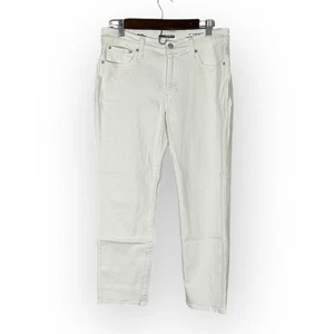 Jean para mujer J.Crew 9" vintage ajustado recto 29P pequeño blanco lavado nuevo sin etiquetas - Imagen 1 de 10