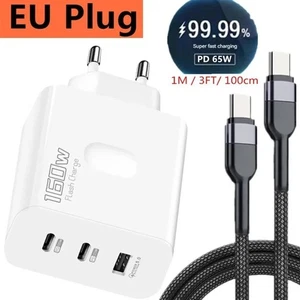 Adaptateur Chargeur Rapide USB 160W Type-C PD Charge Rapide 3.0 pour iPhone Samsung OPPO - Photo 1 sur 16