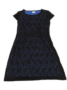 Vestido Levi's Mujer Crochet Línea A Negro Forrado Ajuste Estándar Talla 10 Manga Casquillo - Imagen 1 de 10