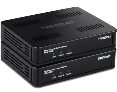 MoCA 2.5 Ethernet over Coax Adapters 2 Pack Gigabit LAN Network Extender - Image 1 of 4