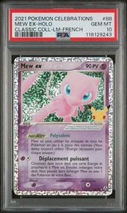 Carte Pokémon Mew EX 88/92 PSA 10 Célébrations 25 Ans Epee Et Bouclier FR - Imagen 1 de 2