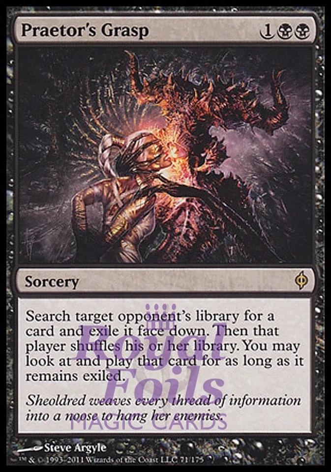 Praetor's Grasp 1x FOIL NPH MTG New Phyrexia Rare MINT black - Image 1 of 1