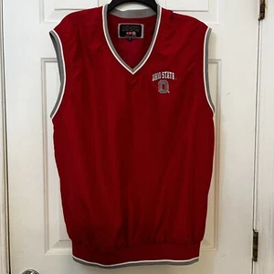 Ohio State Buckeyes Gilet Uomo Grande Rosso OSU Scollo a V Pullover Senza Maniche Colosseo - Foto 1 di 6