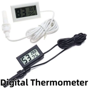LCD Digital Thermometer Hygrometer Temperatur Luftfeuchtigkeit Messgerät Sonde Sensor - Bild 1 von 4