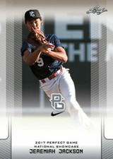 JEREMIAH JACKSON 2017 LEAF "1ST EVER PRINTED" PERFECT GAME ROOKIE CARD! 