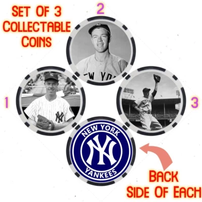 GIL MCDOUGALD - LEGENDARY YANKEES PLAYER - COLLECTABLE COIN SET - Imagem 1 de 2