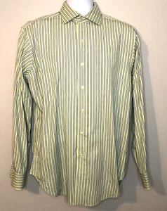 Polo by Ralph Lauren grün mit blau-weißen Streifen Baumwollkleid Shirt 16 34/35 - Bild 1 von 7