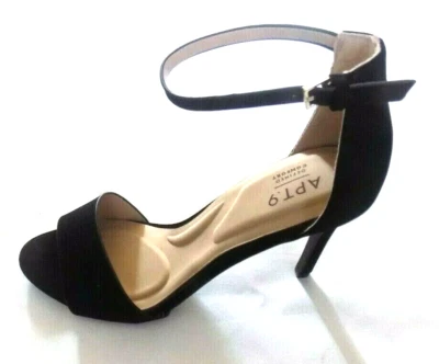 APT. 9 MUJER MARIANA SANDALIAS TACÓN ALTO ZAPATOS NEGRO 9.5M NUEVO Foto 1 de 4