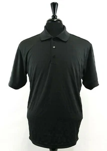 Adidas Men Golf Shirt, Size Medium, black, polyester - Picture 1 of 5
