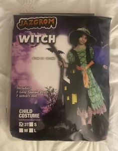 Jazgrom Child Halloween Costume Girl Witch Size 3T 3-4 Years Old - Picture 1 of 8