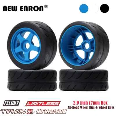 Wheel Rim Tires Off-Road for Arrma 6S 1/7 Felony Infraction Limitless 1/8 Typhon - Image 1 of 4