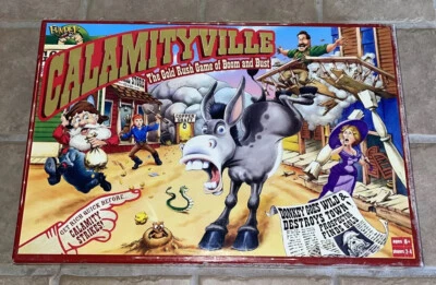 Calamityville The Gold Rush Game of Boom & Bust Board Game w/ Sealed Pieces RARE - Image 1 of 4