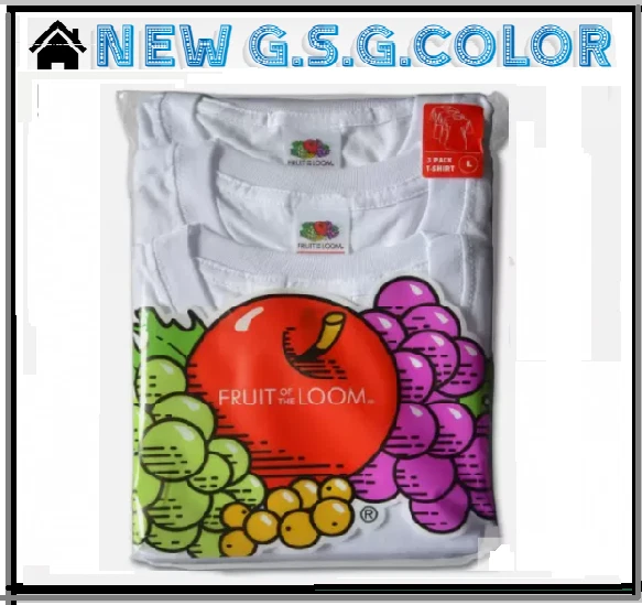  T.shirt maglietta intima uomo  Fruit Underwear  3 pezzi Fruit of the Loom Fruit - Imagen 1 de 1