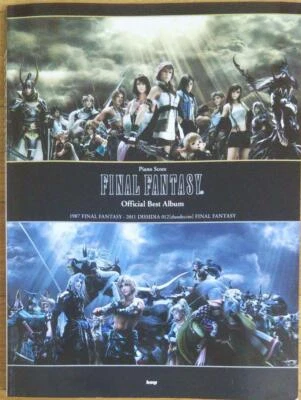 Final Fantasy Mejor Álbum Oficial Square Enix Piano Partituras Colección Libro Foto 1 de 3
