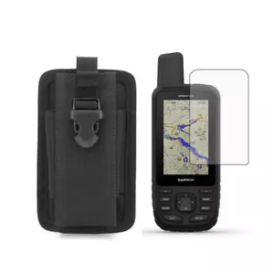 Military Tactical Pouch Bag+Screen Protector for Garmin GPSMAP 66 67 66i 67i 66s - Picture 1 of 6