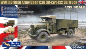 Gecko Models 1/35 WWII British Army Open Cab 30cwt 4x2 GS Truck #35GM0071 📌USA - Picture 1 of 1