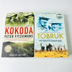 Kokoda + Tobruk by Peter Fitzsimons Paperback War Military History WWII WWI - Bild 1 von 11