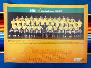 Framed 2016 QANTAS WALLABIES Poster - 45cm x 32cm x 3cm - Picture 1 of 3