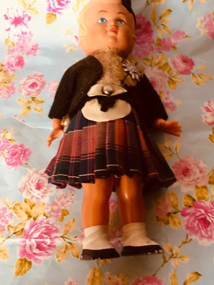 poupee automate annees 50 eti allemande 16 cm cheveux moulés - Photo 1/4