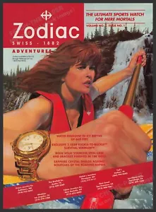 Zodiac Watch 1990s Print Advertisement Ad 1995 Adventure Sports Rafting - Picture 1 of 1
