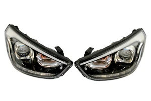 2x New Original Xenon Bixenon Headlight LED Left & Right Complete Hyundai IX35 - Picture 1 of 11