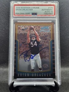 Brian Urlacher  Autographed 2000 BC RC Auto 10 PSA Chicago  Bears HOF Rare - Picture 1 of 2