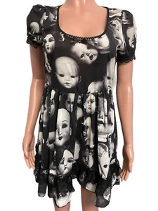 Dollskill Witwe Baby Puppe Micro Minikleid Neu mit Etikett Wayward Souls Gothic Emo Spitze - Bild 1 von 3