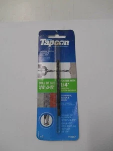Neu in Pkge ~ Tapcon hartmetallbestückter Beton/Block/Ziegel Bohrereinsatz 3/16" x 3 1/2" - Bild 1 von 2