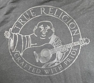 True Religion Men's Buddha Graphic Core Full Zip Hoodie Black Medium - Picture 1 of 11