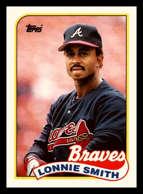 1989 Topps Traded Lonnie Smith  #114T Atlanta Braves Centered Mint - Image 1 of 2
