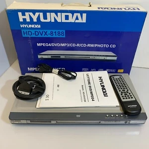 Lettore HD DVX 8188 Hyundai Mpeg4 DVD Mp3 con Telecomando Funzionante - Imagen 1 de 9