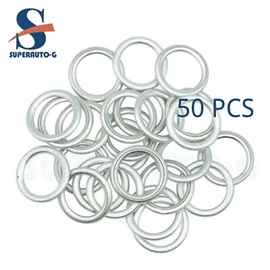 50 x M14 Crush Washer Oil Drain Plug Gasket Fit for Mitsubish MD050317 - Picture 1 of 4