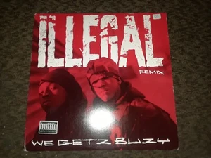 Illegal - We Getz Buzy Remix - Vinyl Record 12” Vinyl Record Rap Hip Hop Single - Foto 1 di 3