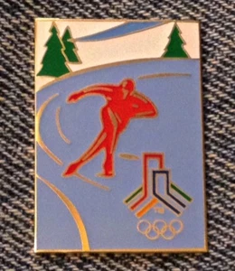 Spilla Olimpica Pattinaggio di Velocità~SLC 2002~Logo Offerta~Salt Lake City~Giochi Invernali - Foto 1 di 4
