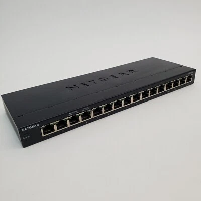 NETGEAR GS316 16-Port Gigabit Ethernet Unmanaged Switch w/OEM PSU - Image 1 of 4